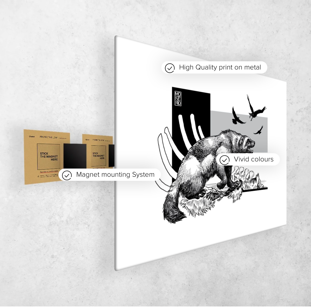 Guardian Series Metal Art With Free Shipping
